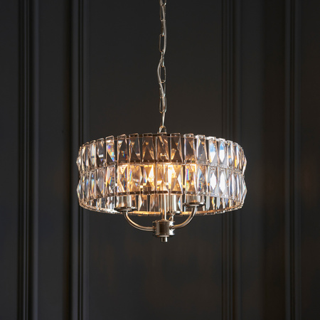 Clifton 3 Pendant Light Bright Nickel
