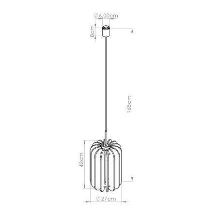Lampa wisząca MULA 27 granatowa