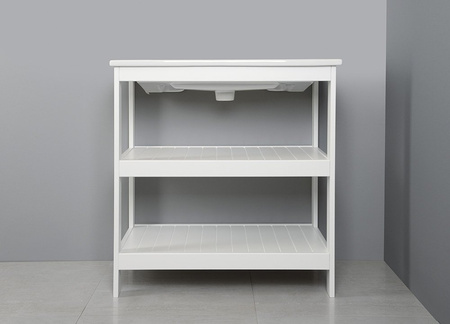 ETIDE szafka umywalkowa 81,5x86x44 cm, biały mat