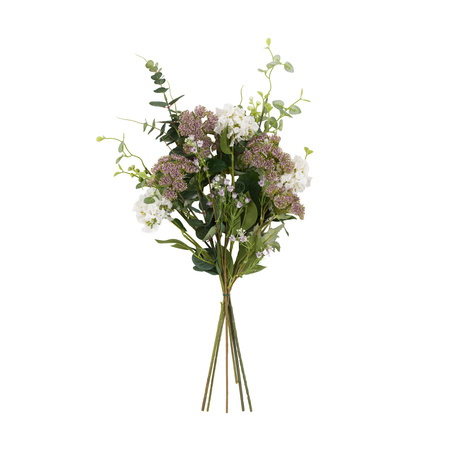 Lilac Mixed Wrapped Bouquet 210x310x750mm