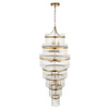 Marietta Grand 21 Pendant Light Antique Brass