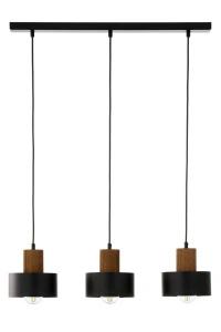RIF wood 3 zwis czarny/jasny brązowy
