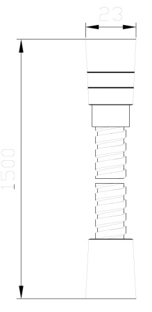 Wąż prysznicowy stalowy - 150 cm, chrom