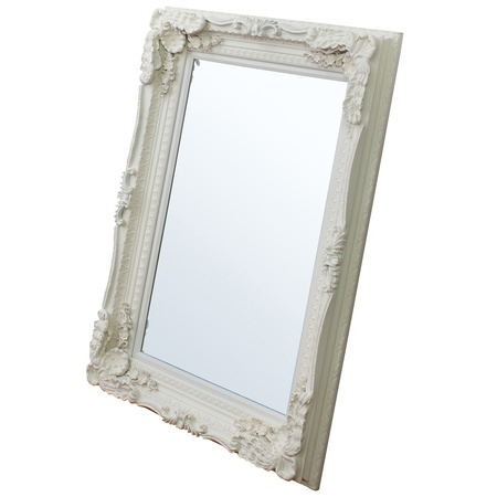 Rzeźbione lustro Louis w kolorze kremowym 1190 x 890 mm