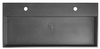 QUADRADO umywalka betonowa podwójna z korkiem 96x44cm, czarny granit