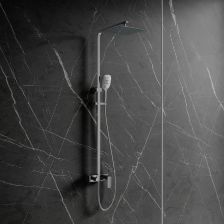 SACRAMENTO system prysznicowy natynkowy, chrom połysk