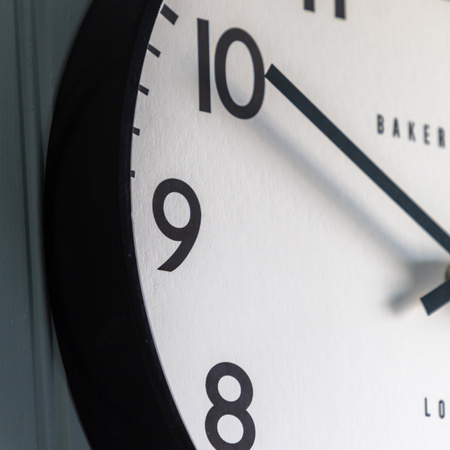 Norton Wall Clock Black 30cm