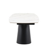 Bresso Dining Table Black 1600/2400x900x760mm