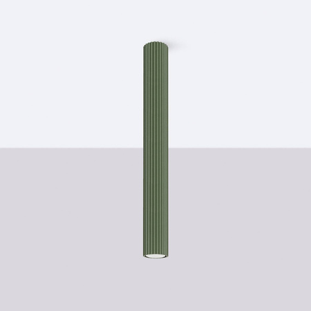 Plafon KARBON 60 zielony oliwkowy