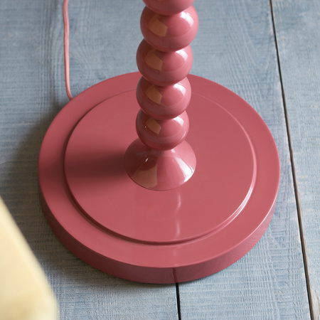Higgledy Floor Lamp Base Gloss Pink Clay Paint