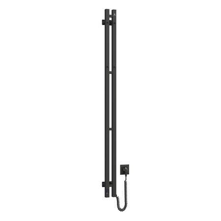 Elektryczny grzejnik łazienkowy Silhouette Quadro 90х1500 Sensor prawa, czarny