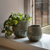 Elia Ceramic Planter Green 205x205x190mm