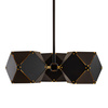 Lampa wisząca NEW GEOMETRY-3 czarno złota 45 cm