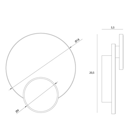 MAXLIGHT W0394 KINKIET TRAVERTINO  10W