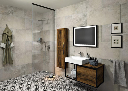 ARCHITEX zestaw do mocowania szkła, ściana-podłoga-sufit, 1615x2600mm, czarny mat