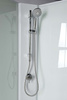 AIGO Boks prysznicowy półokrągły 900x900x2040 mm, biały profil, szkło czyste