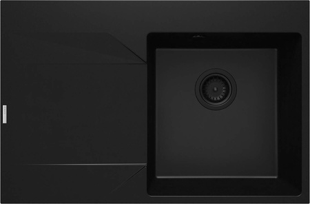 Zlewozmywak granitowy 1-komorowy z ociekaczem - lewy