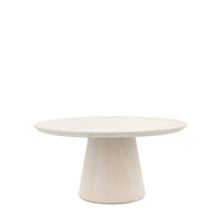 Pedra Round Dining Tble Travertine 1520x1520x760mm