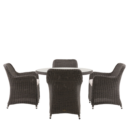 Ascot 4 Seater Round Dining Set