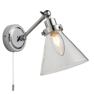 Faraday Bathroom 1 Wall Light Chrome