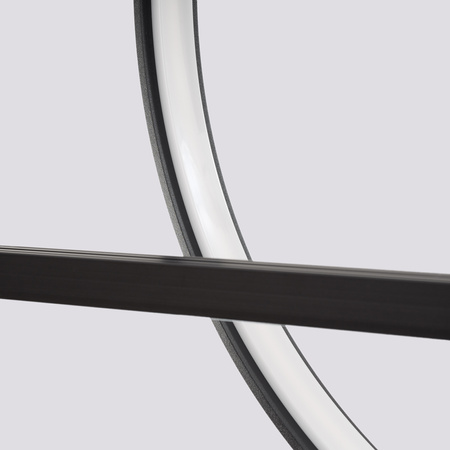 Lampa wisząca GLAD czarna LED 4000K