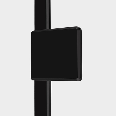NZ2 Kabina prysznicowa OXIA BLACK 1D L 70x70x200 szkło czyste 8mm Active Shield 2.0