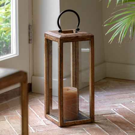 Ayna Wooden Lantern 230x230x525mm