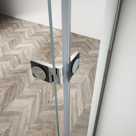 TRINITY CHROME kabina prysznicowa 800x800mm, szkło czyste, lewe