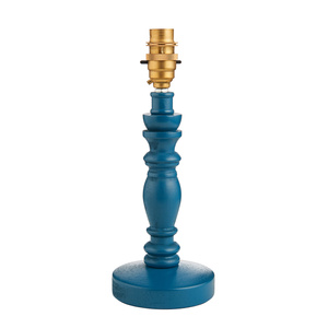Bibury Table Lamp Base Satin Marlin Blue Paint
