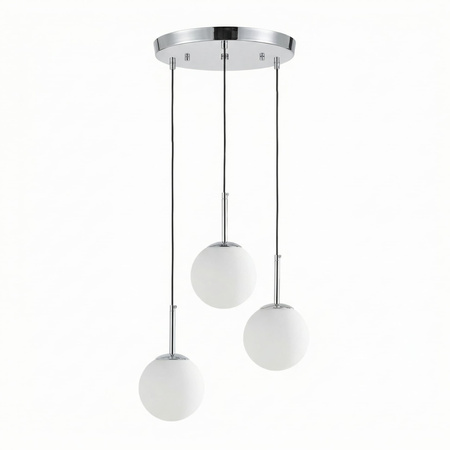 NOWOCZESNA POTRÓJNA LAMPA CHROMOWANA FREDICA W3