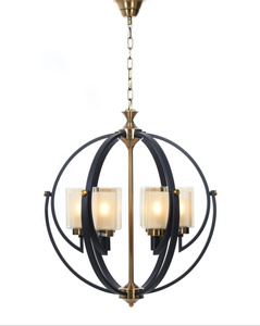 LAMPA WISZĄCA LOFT CZARNO-MOSIĘŻNA BERGEN W6