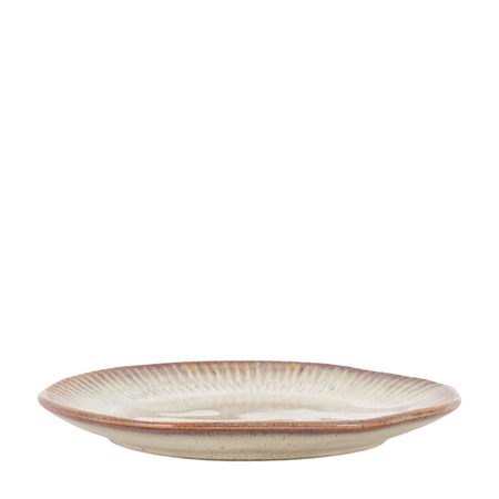 Organic Ridged Side Plate Stone (4pk) D220mm