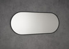 AROWANA lustro owalne w ramie 50x120cm, czarny mat