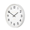 Whitby Wall Clock Chrome 50cm