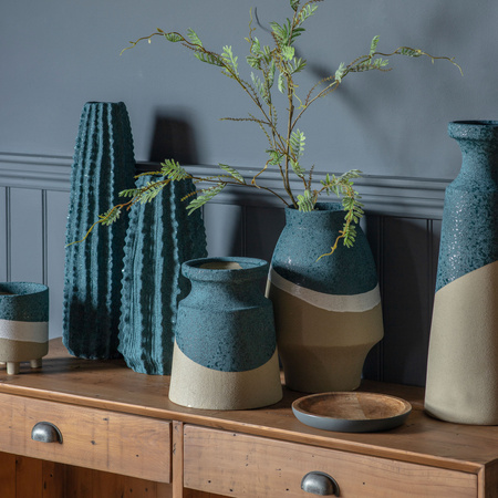 Naresso Vase Blue/Natural Small 200x200x240mm