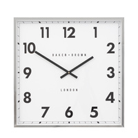 Buxton Wall Clock Chrome 50cm