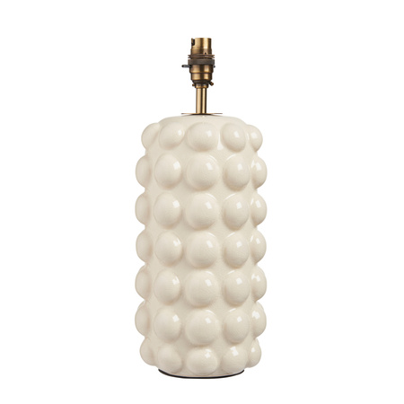 Bobble Table Lamp Base White Crackle Glaze