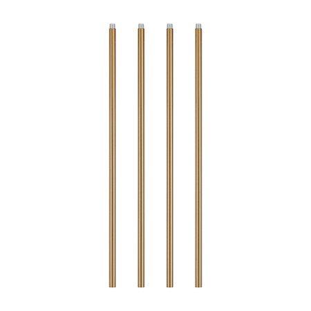 Lampa wisząca COSMIC-8, 85 cm - złoty stelaż, transparentne klosze