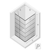 KABINA NEW SOLEO BLACK KWADRATOWA P 90x90x195 KRATKA - CZYSTE 6mm ACTIVE SHIELD