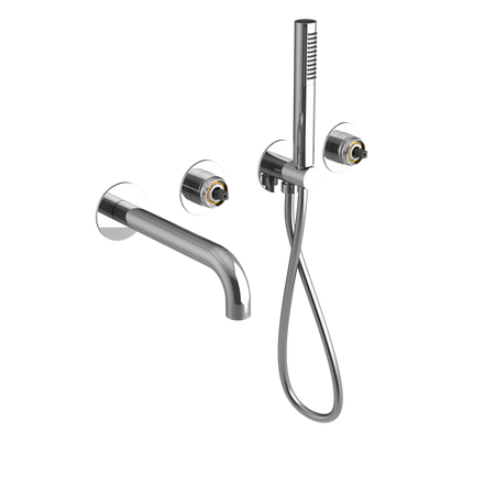 ULTRAMIX korpus baterii wannowej podtynkowej z wylewką i główką prysznicową, 2 wyjścia, chrom