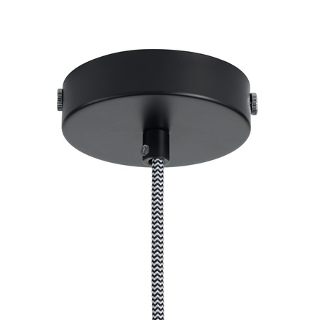 Lampa wisząca SAUCER 45 cm -  czarna minimalistyczna oprawa do wnętrz nowoczesnych