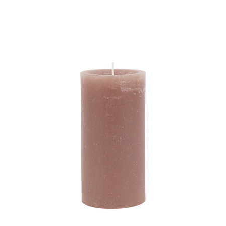 Pillar Candle Rustic Taupe (2pk) 90x90x180mm