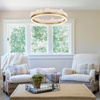 Lampa wisząca MONTANA 60 cm - LED, złoty kryształowy ring