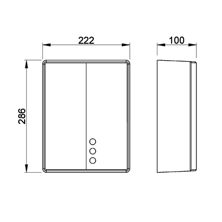 BIGFLOW EVO bezdotykowa elektryczna suszarka do rąk 220-240V, 2050W, 222x286x100mm, ABS/biały