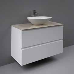 MORNING Umywalka nablatowa owalna 54x38 cm biały połysk