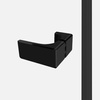 Drzwi wnękowe OXIA BLACK 1D L 80x200 szkło czyste 8mm Active Shield 2.0