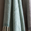 Wool Throw Duck Egg 1300x1700mm