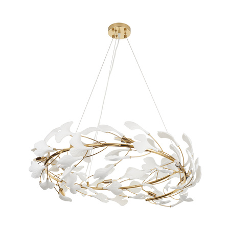 Lampa wisząca BOTANIKA 80cm -złota, G9, regulowana, designerska