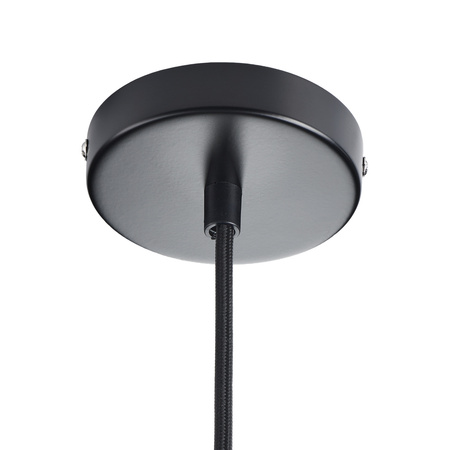 Lampa wisząca CONCRETE 12 cm- czarny beton, drewno