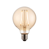 E27 LED Filament Globe 135x95mm Amber 2W